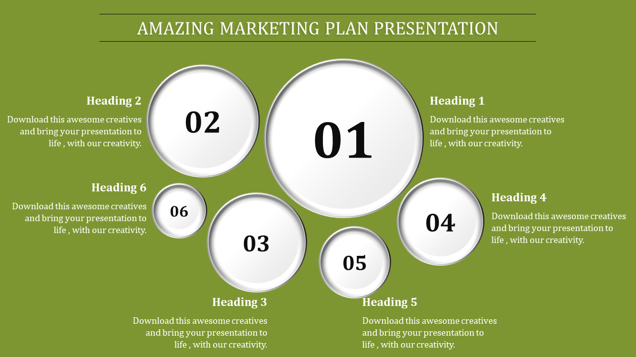 Free - Creative Best Marketing Plan Template Presentation